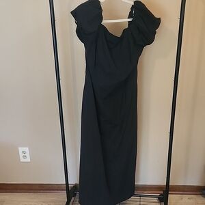 Elegant Black Off-Shoulder Dress